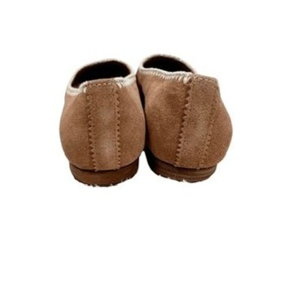 Toms Brown Suede Briella Ballet Flats Slip On Square Toe Shoes Womens Size 12 - Picture 3 of 9
